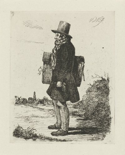 Portret van Hermanus Jan Hendrik Rijkelijkhuizen door David van der Kellen