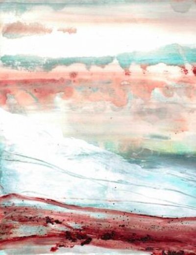 Abstract Ocean Horizon door Deb Chaney