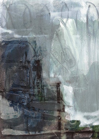 Abstracte watervalstroom door Deb Chaney