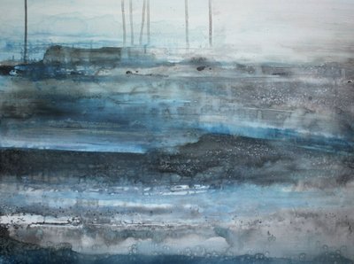 Diepe blauwe mist door Deb Chaney
