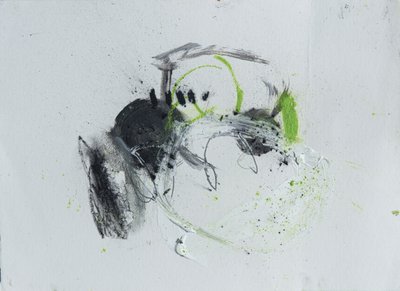 Dynamische groene spetter door Deb Chaney