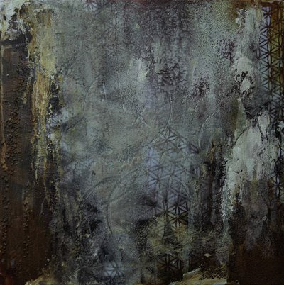 Geometrische grunge-textuur door Deb Chaney