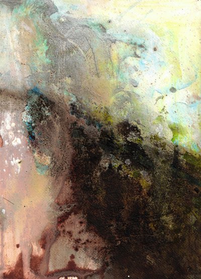 Stemmige abstracte stroming door Deb Chaney
