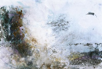 Ingetogen organische abstracte stroming door Deb Chaney
