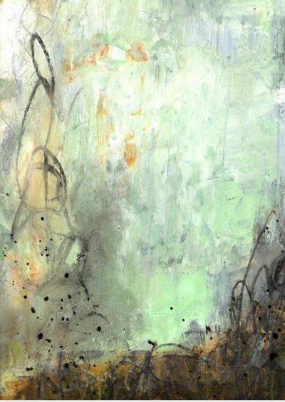 Rustige groene nevel door Deb Chaney