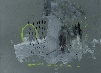 Urban Grey Neon Abstract door Deb Chaney