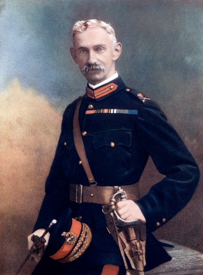 Generaal-majoor G Barton, bevelhebber van de 6e Infanteriebrigade door Debenham and Smith