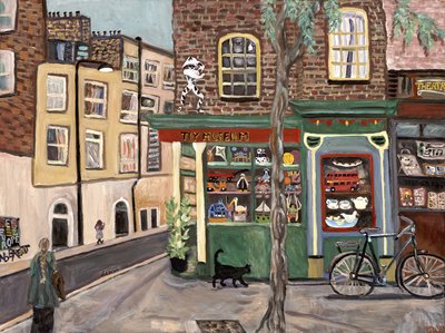 Speelgoedmuseum, 2019 (acrylverf op doek) door Deborah Eve Alastra