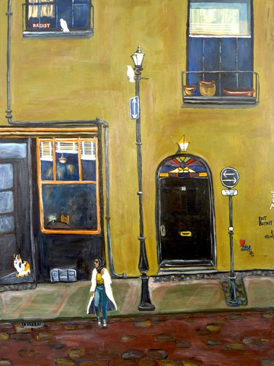 Which Way, 2021 (acrylverf op doek) door Deborah Eve Alastra