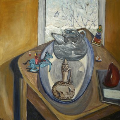 Winterschaduwen, 2015 (acryl op doek) door Deborah Eve Alastra