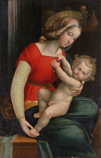 Madonna en kind door Defendente Ferrari