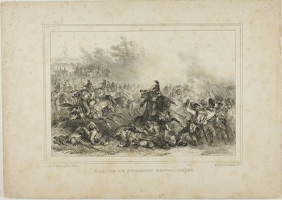 Aanval van de Republikeinse Huzaren door Denis Auguste Marie Raffet