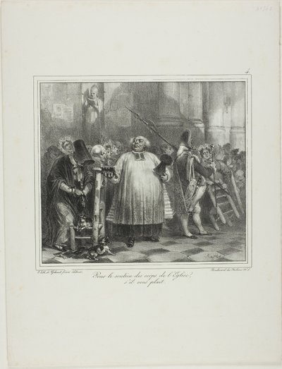 Voor de ondersteuning van het kerkpersoneel, als u wilt... door Denis Auguste Marie Raffet