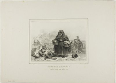 Arme kinderen! Moge God medelijden hebben met hun zielen! door Denis-Auguste-Marie Raffet