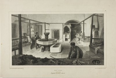 Tandsteenbad, rustruimte door Denis-Auguste-Marie Raffet