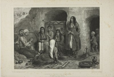 Tsiganes Bergwoning door Denis Auguste Marie Raffet