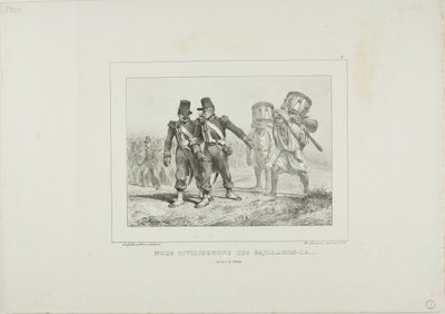 We zullen die lui beschaven... mettertijd door Denis Auguste Marie Raffet