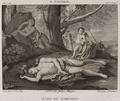 Denis-Sébastien Leroy, Chataigner en Dambrun - Echo en Narcis, naar Nicolas Poussin - 1802-1815 door Denis Sebastien Leroy