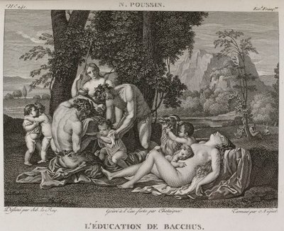 Denis-Sébastien Leroy, Chataigner en Niquet - De opvoeding van Bacchus, naar Nicolas Poussin - 1802-1815 door Denis Sebastien Leroy