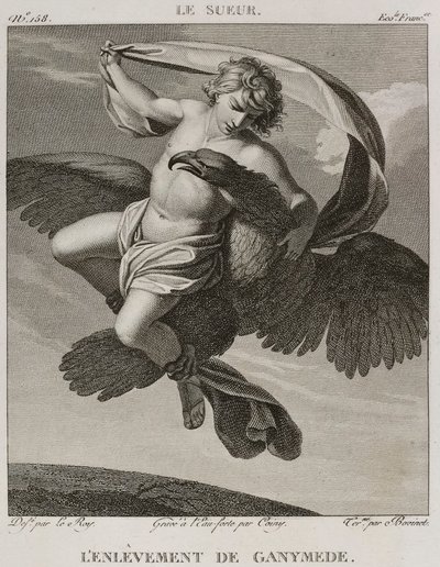 Denis-Sébastien Leroy, Coiny en Bovinet - De ontvoering van Ganymedes, naar Eustache Le Sueur - 1802-1815 door Denis Sebastien Leroy