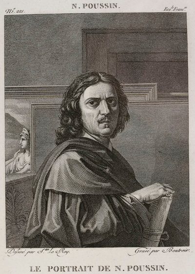 Denis-Sébastien Leroy et Boutrois - Het portret van Nicolas Poussin, naar Nicolas Poussin - 1802-1815 door Denis Sebastien Leroy
