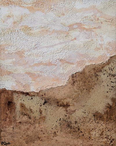 Aardse woestijn – abstract door Denise Quah