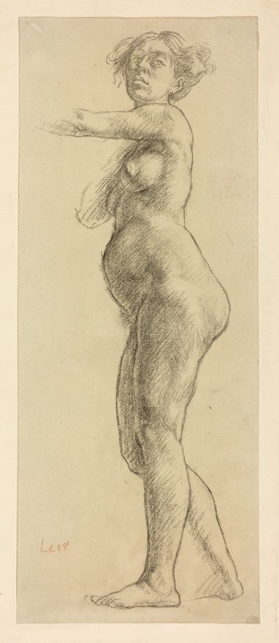 Een studie van een vrouwelijk figuur door Derwent Lees
