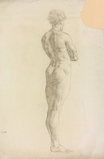 Een studie van een mannelijk figuur door Derwent Lees