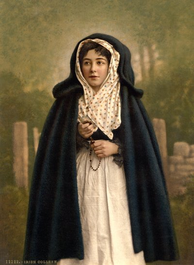 Ierse Colleen, 1890 door Detroit Photographic Co.