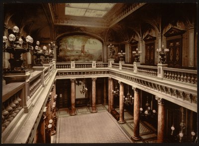 Casino-ingang, Atrium, Monte Carlo, Riviera door Detroit Publishing Co.