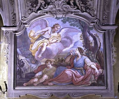 Hagar en Ismaël in de woestijn, uit de Refter door Diacinto Fabbroni