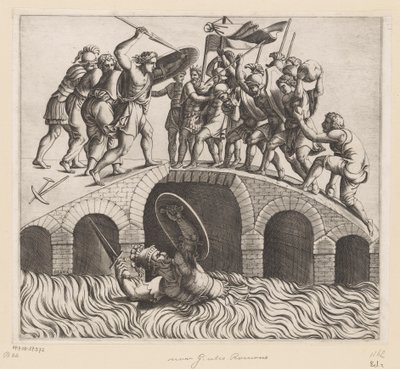 Horatius Cocles in de Tiber door Diana Mantuana