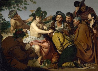 De Triomf van Bacchus door Diego Rodriguez de Silva y (after) Velazquez