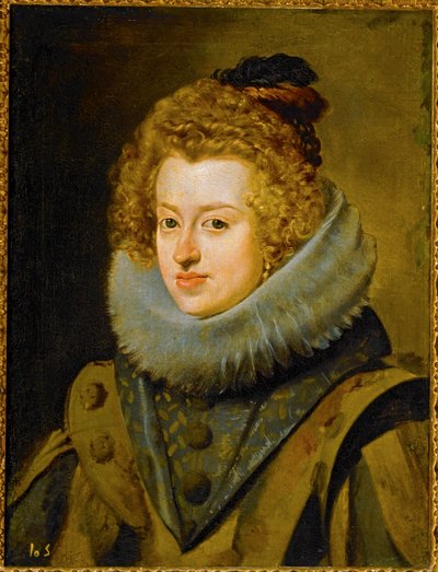 Infanta Maria, koningin van Hongarije ... (schilderij op doek) door Diego Rodriguez de Silva y Velazquez