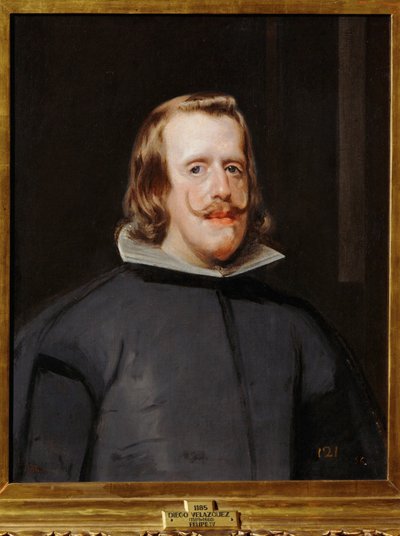 Koning Felipe IV van Spanje ... (schilderij op doek) door Diego Rodriguez de Silva y Velazquez