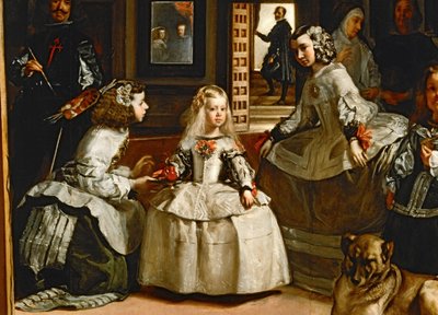 Las Meninas ... (schilderij op doek) door Diego Rodriguez de Silva y Velazquez