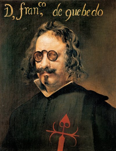Portret van de Spaanse schrijver Francisco De Quevedo door Diego Velázquez