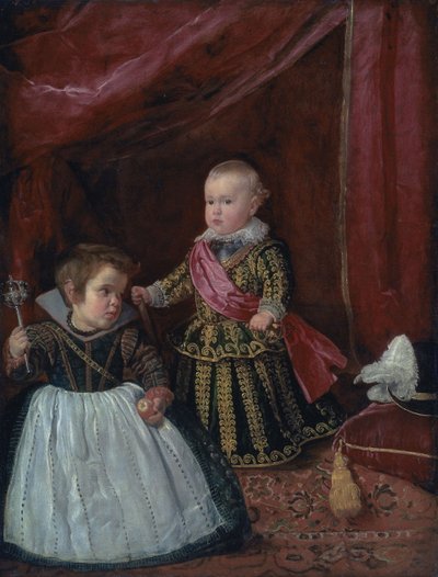 Don Baltasar Carlos met een dwerg door Diego Velázquez
