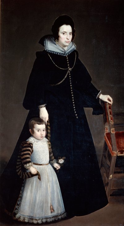 Dona Antonia Ifenarrietta en Haar Zoon, 1631 door Diego Velázquez