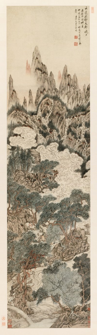 Ochtendszon boven de Hemelse Citadelpiek door Ding Yunpeng