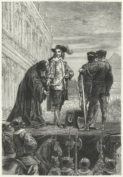 Executie van Koning Karel I door Diogene Ulysse Napoleon Maillart
