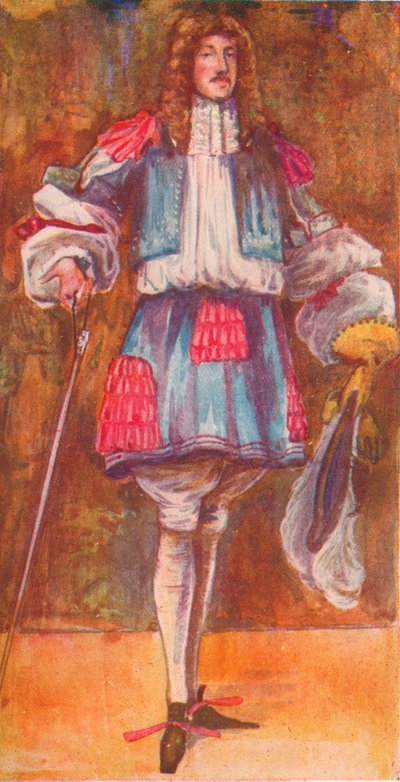 Een man uit de tijd van Karel II, 1907 door Dion Clayton Calthrop