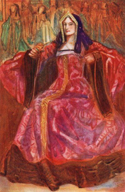 Een vrouw uit de tijd van Hendrik VII 1485-1509 door Dion Clayton Calthrop
