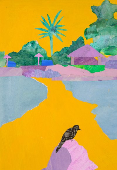 Braziliaans strand (collage) door Dione Verulam