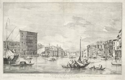 Het Canal Grande te Venetië door Dionigi Valesio