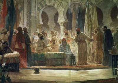 Abd al-Rahman III (891-961) Ontvangt de Ambassadeur door Dionisio Baixeras Verdaguer