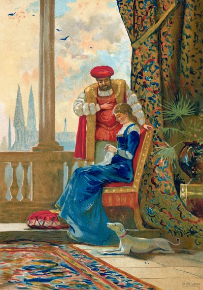 Koning Hendrik VIII en Anna Boleyn door Dionisio Baixeras Verdaguer