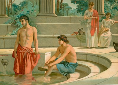 Telemachus en Pisistratus in het paleis van Menelaus door Dionisio Baixeras Verdaguer