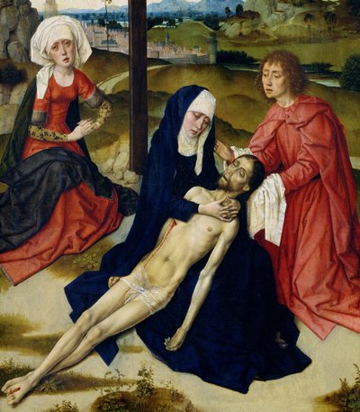 De klaagzang (detail) door Dirck Bouts