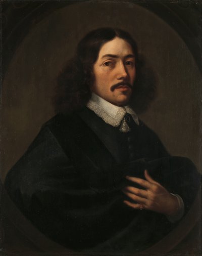 Portret van een man, vermoedelijk Bartholomeus Vermuyden (1616/17-1650) door Dirck Craey